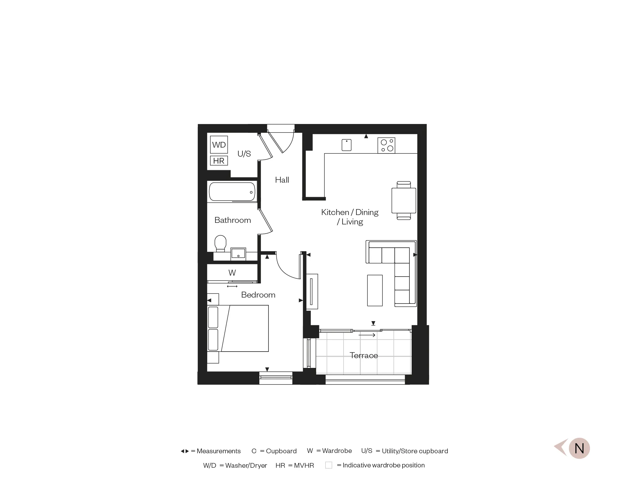 Apartment 72, The Icon Floorplan