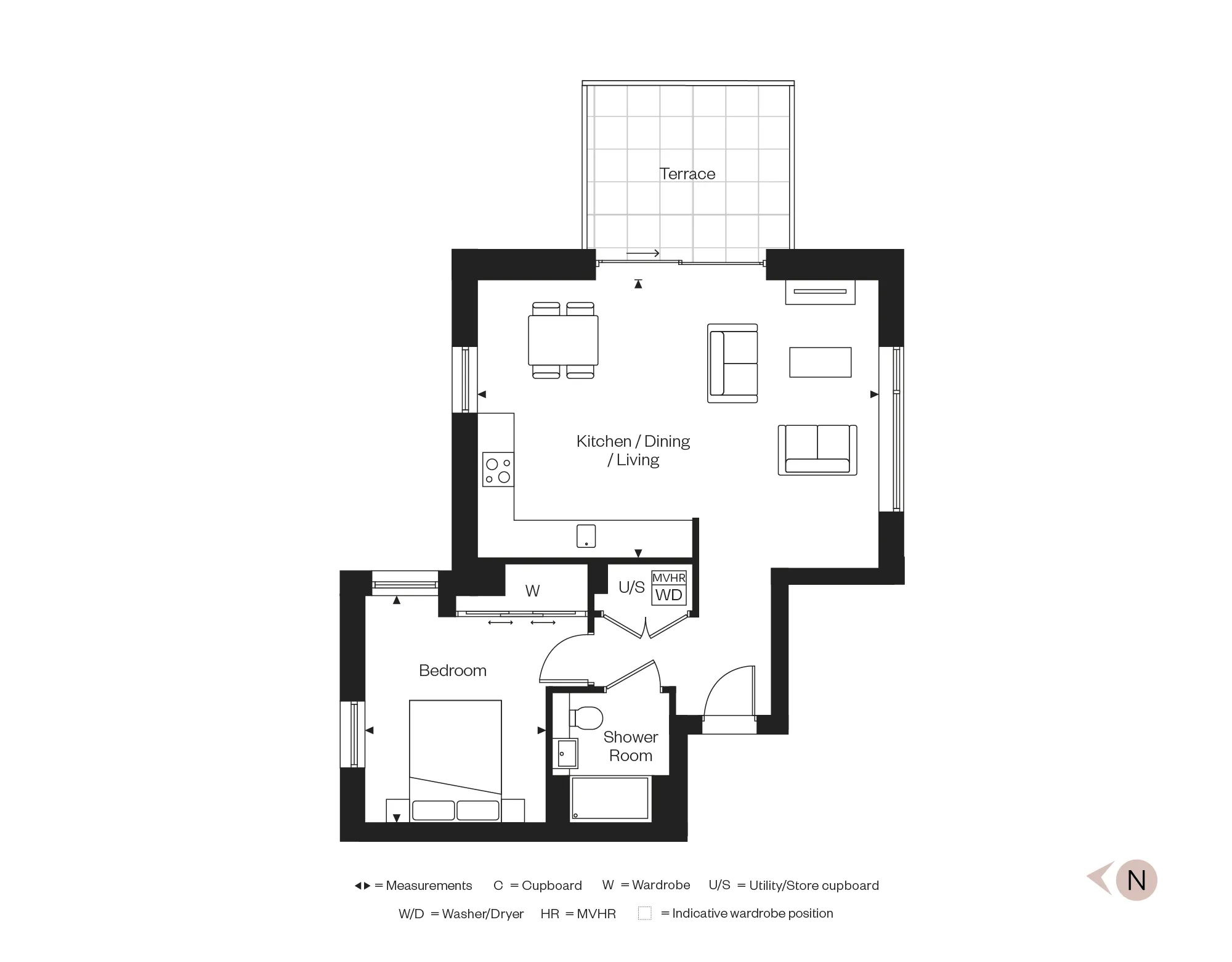 Apartment 102, The Icon Floorplan