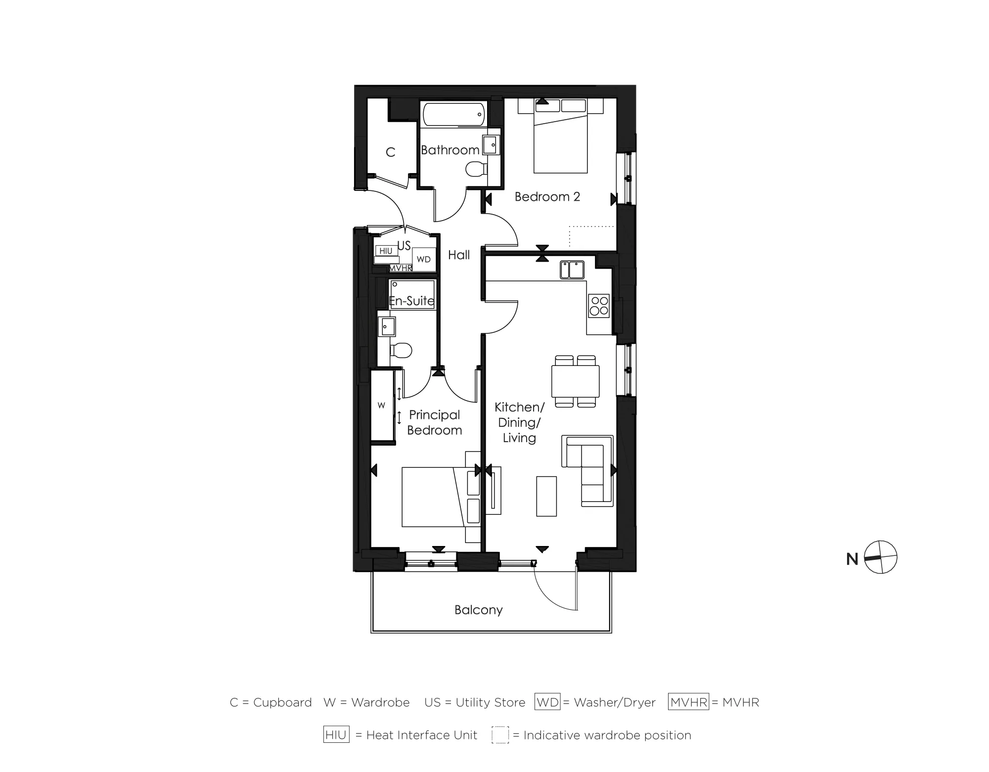The Empire, Apartment 901 Floorplan