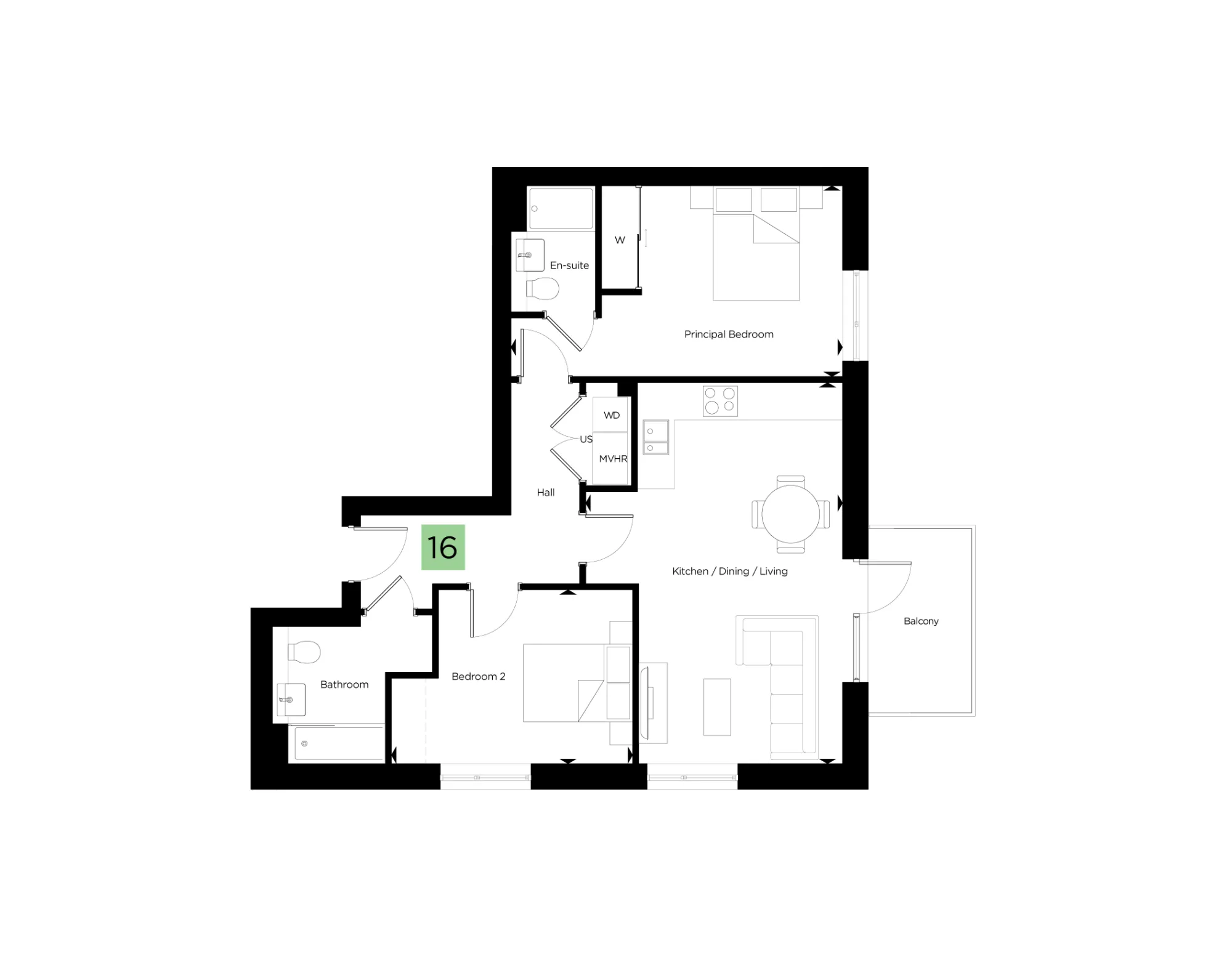 City Reach - Block W2, Florence Court - First Floor - Plot 16.png