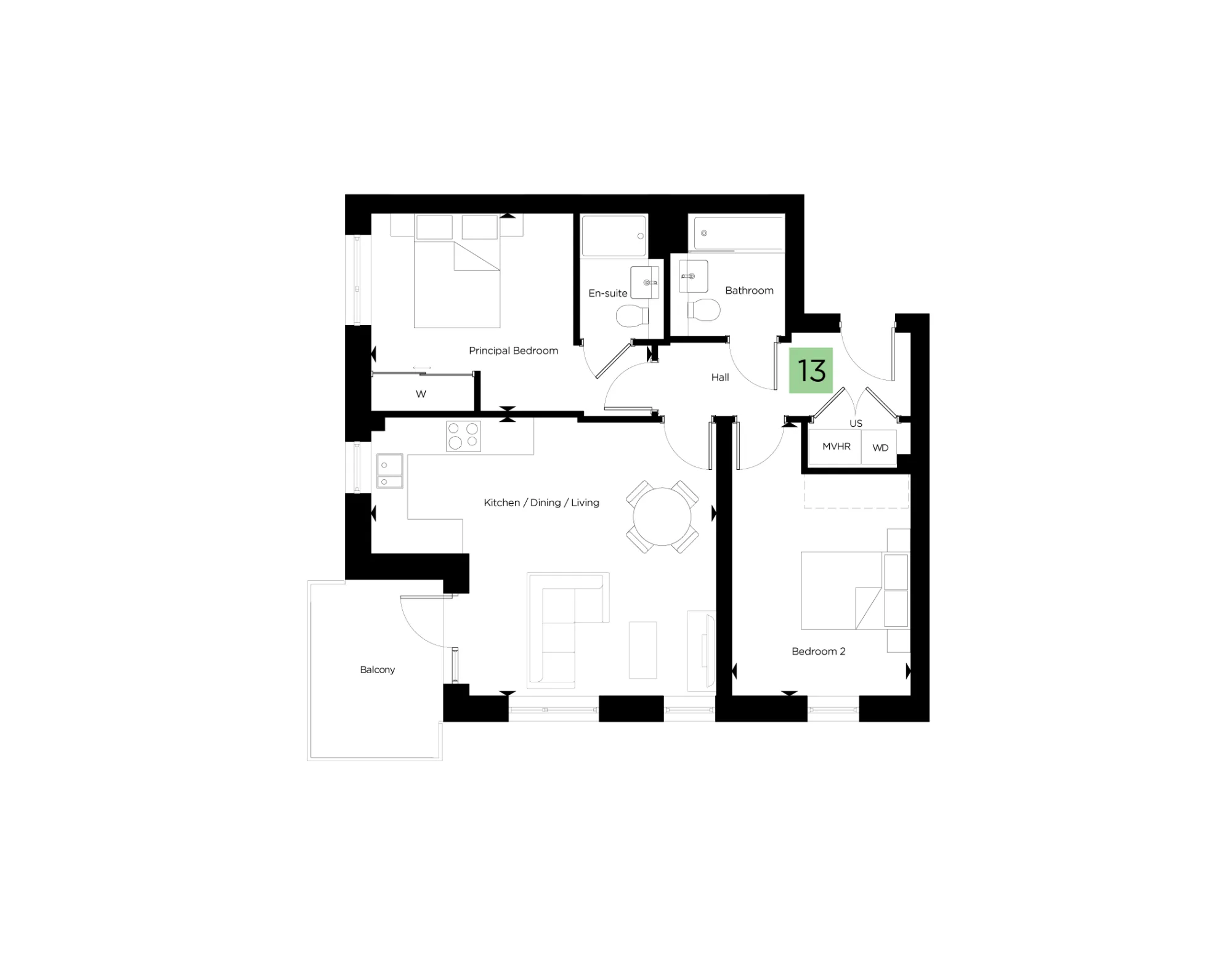 City Reach - Block W2, Florence Court - Second Floor - Plot 13 (1).png
