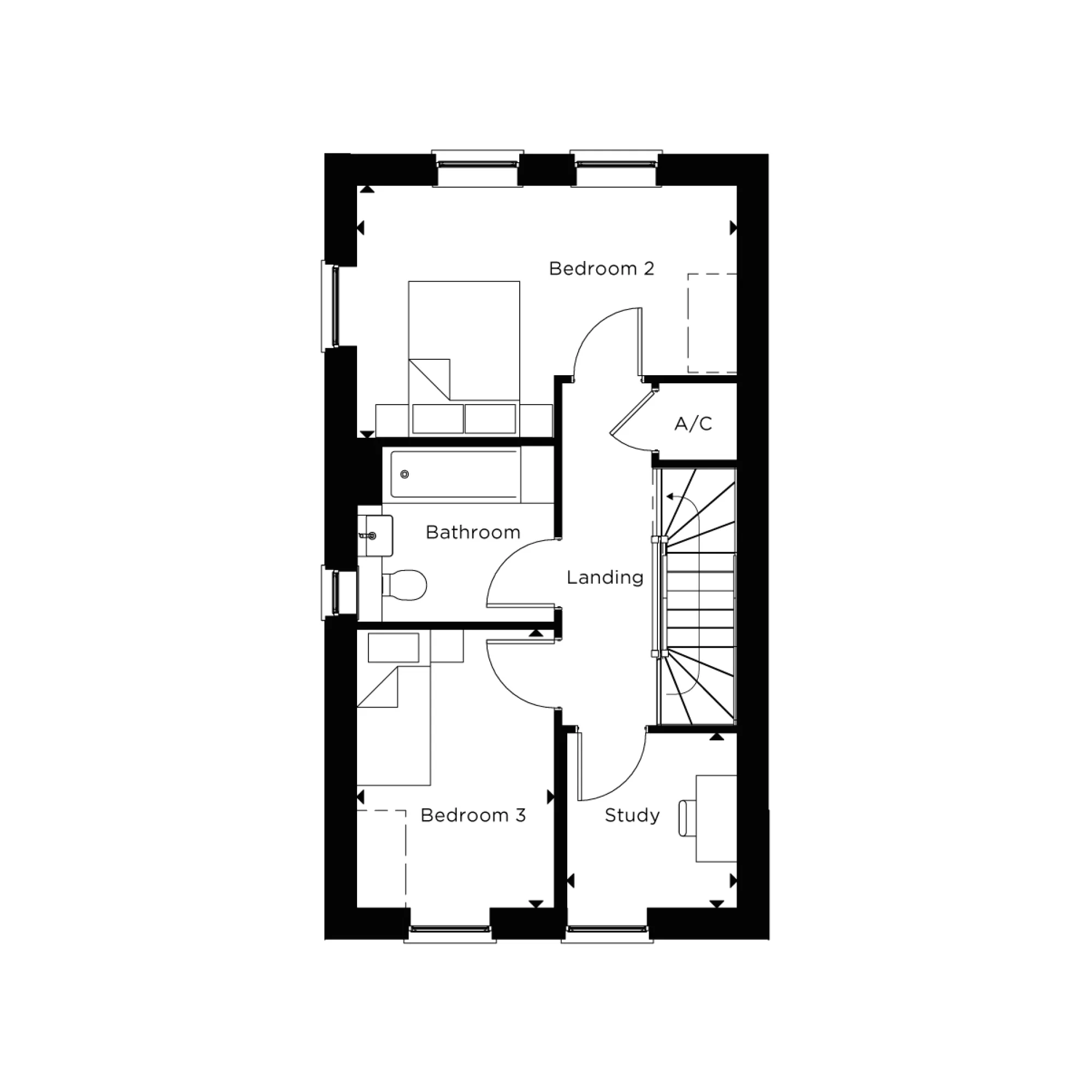 Kinglsey Park -The Fern - FF - Plots 88,105 & 108.png