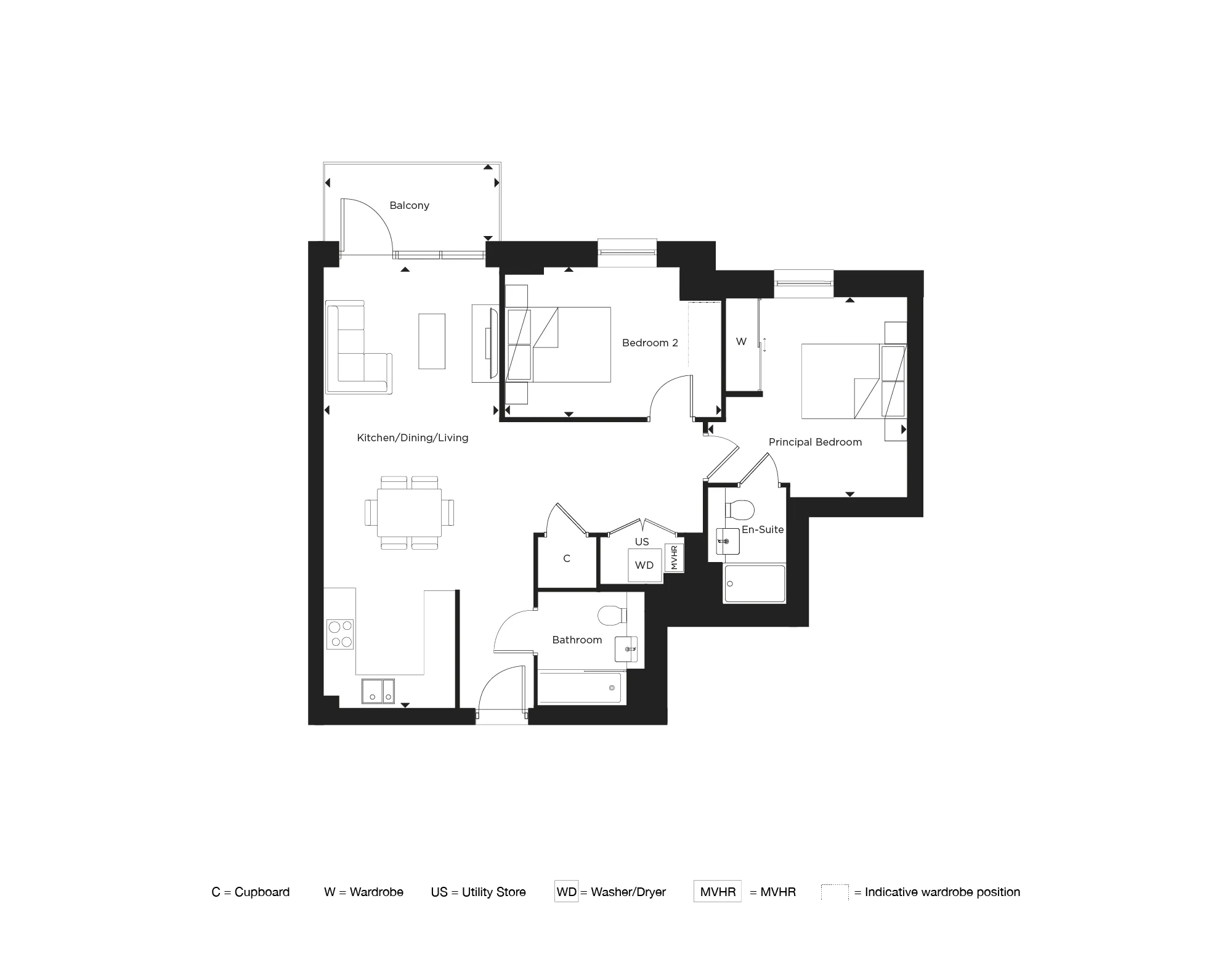 Phoenix, Apartment 127 Floorplan