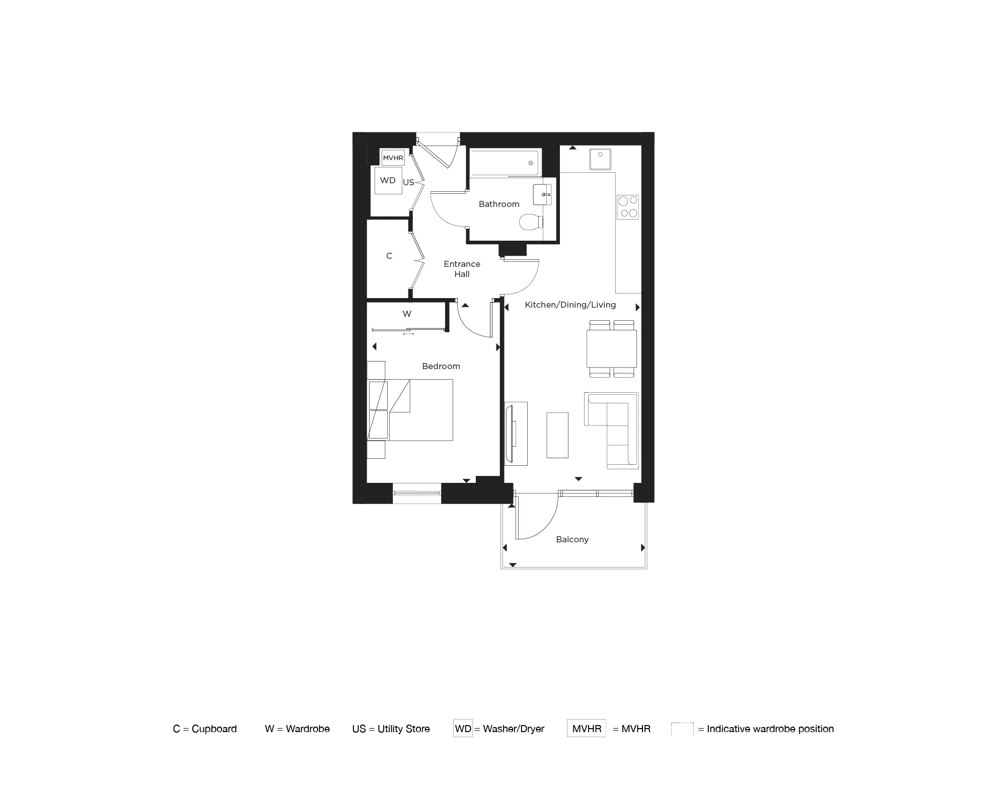 Phoenix, Apartment 155 Floorplan