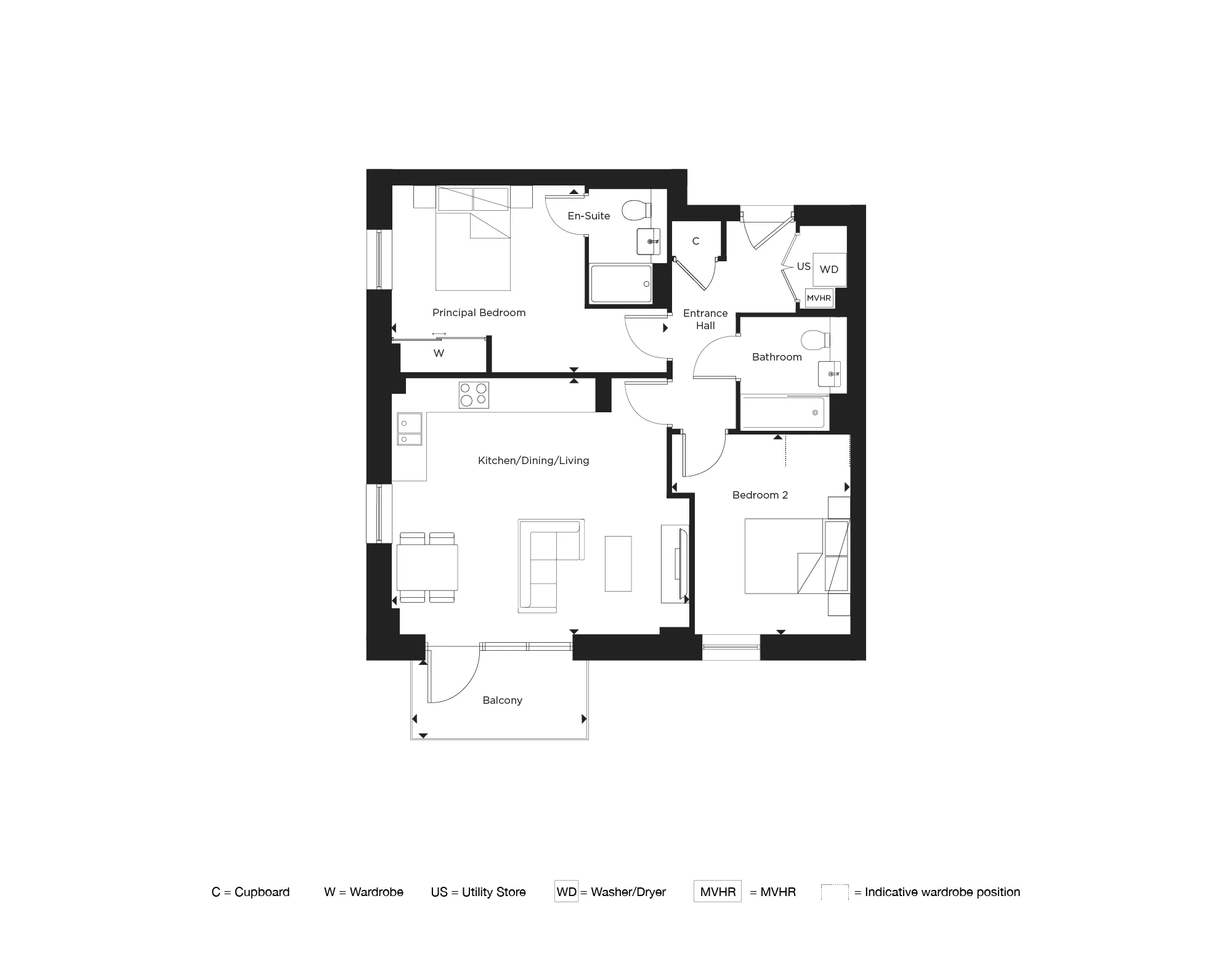 Phoenix, Apartment 157 Floorplan
