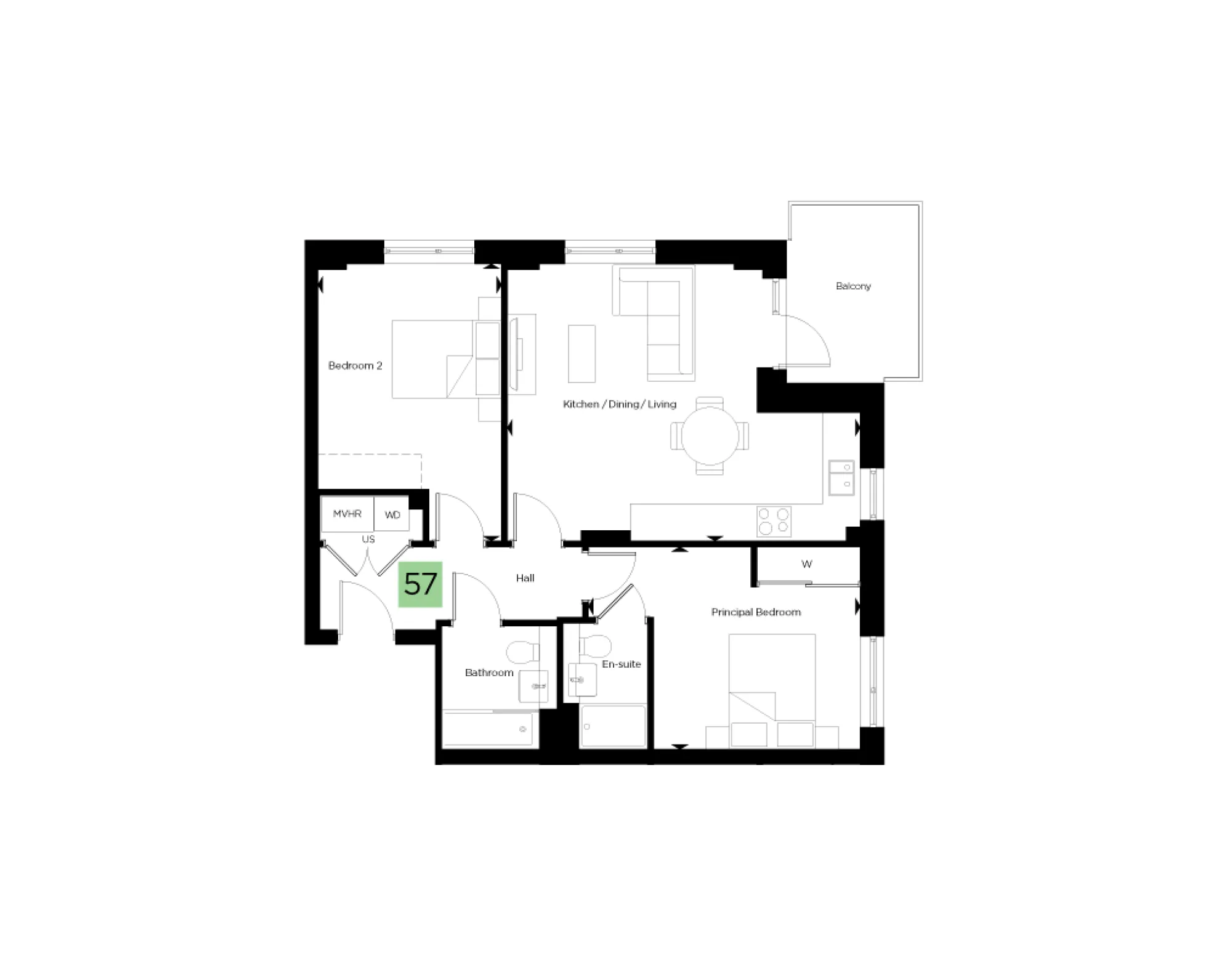 City Reach - Block E1, Ida Court - Third Floor - Plot 57.png