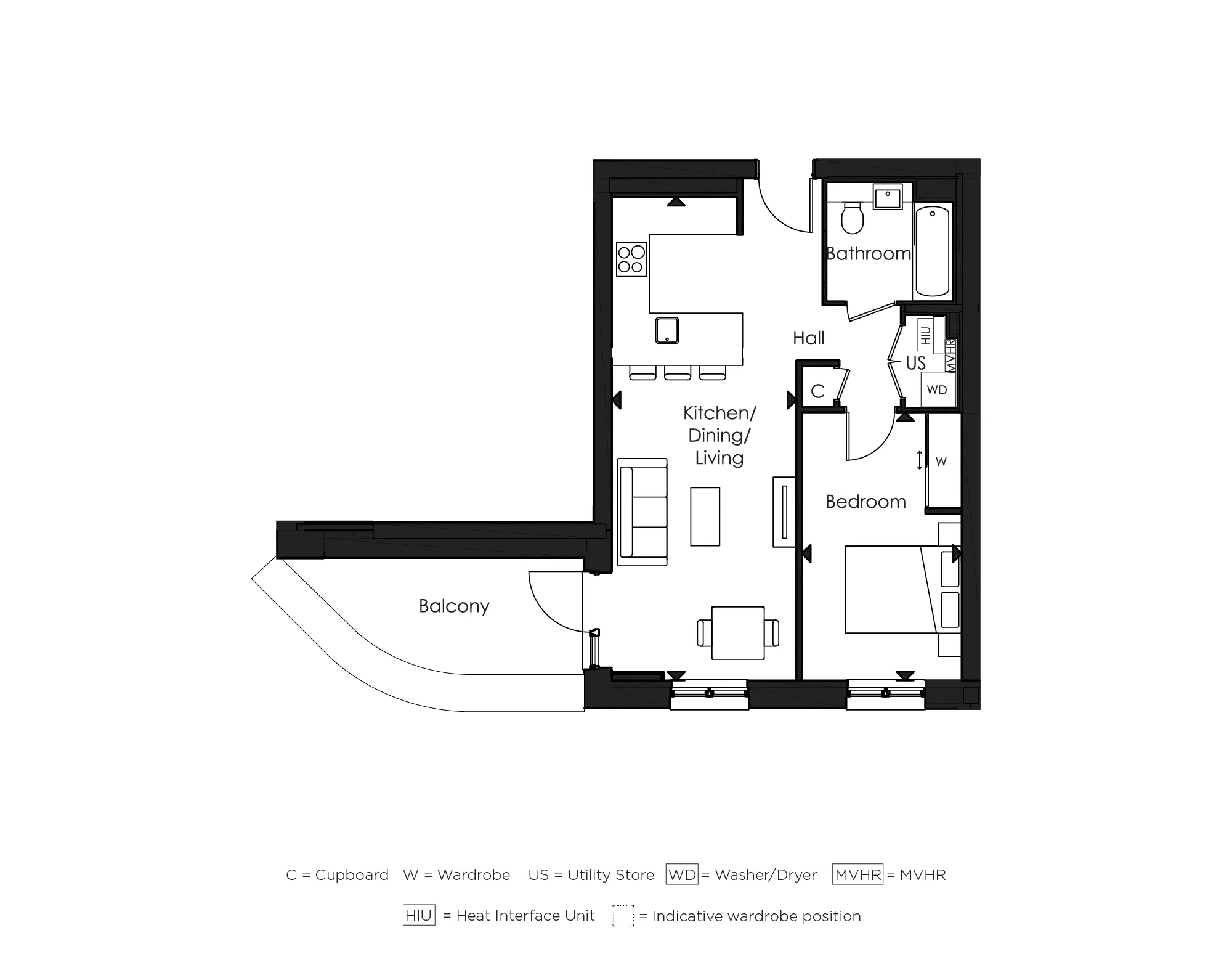 The Liberty, Number 602 Floorplan