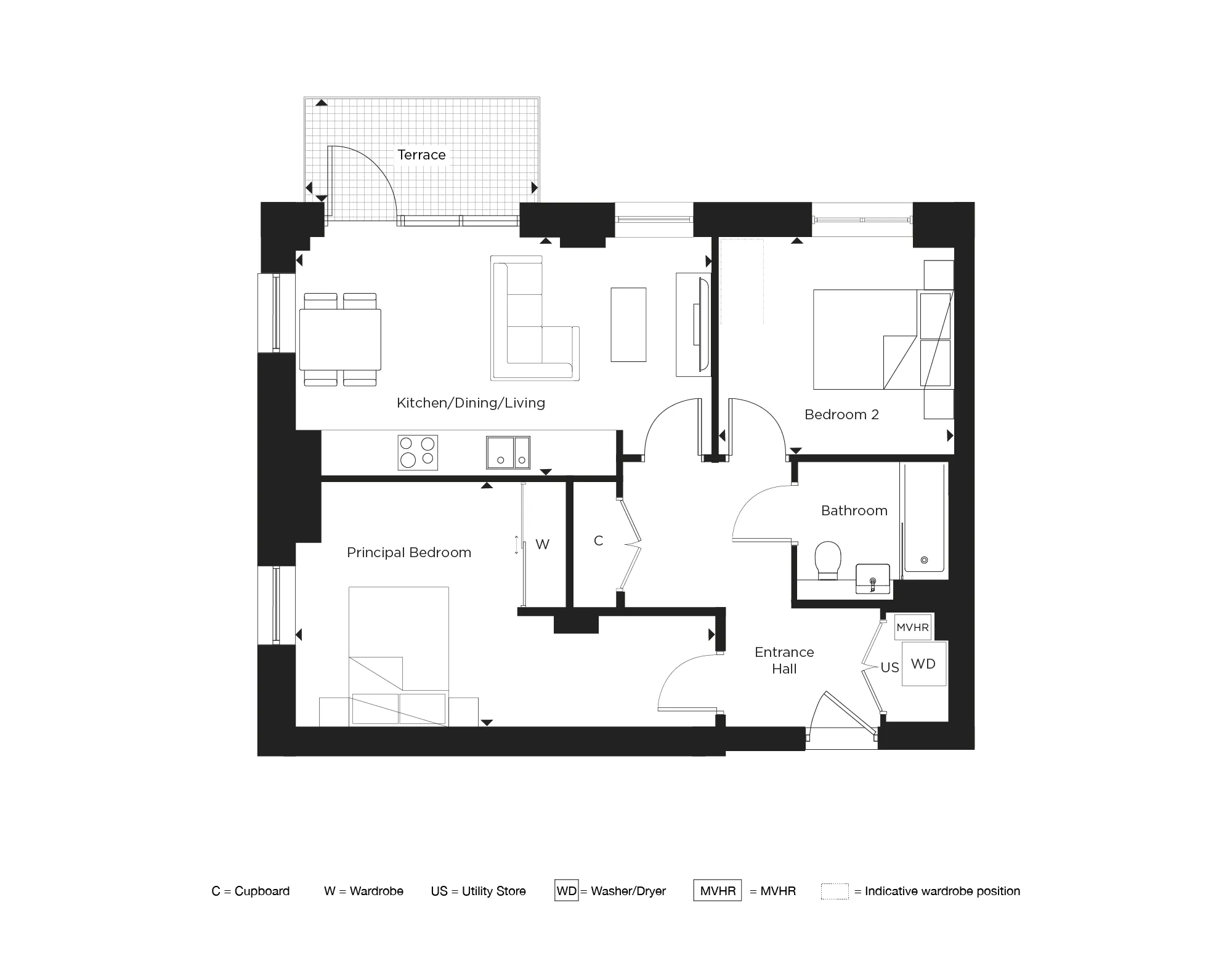 Maxima, Apartment 166 Floorplan