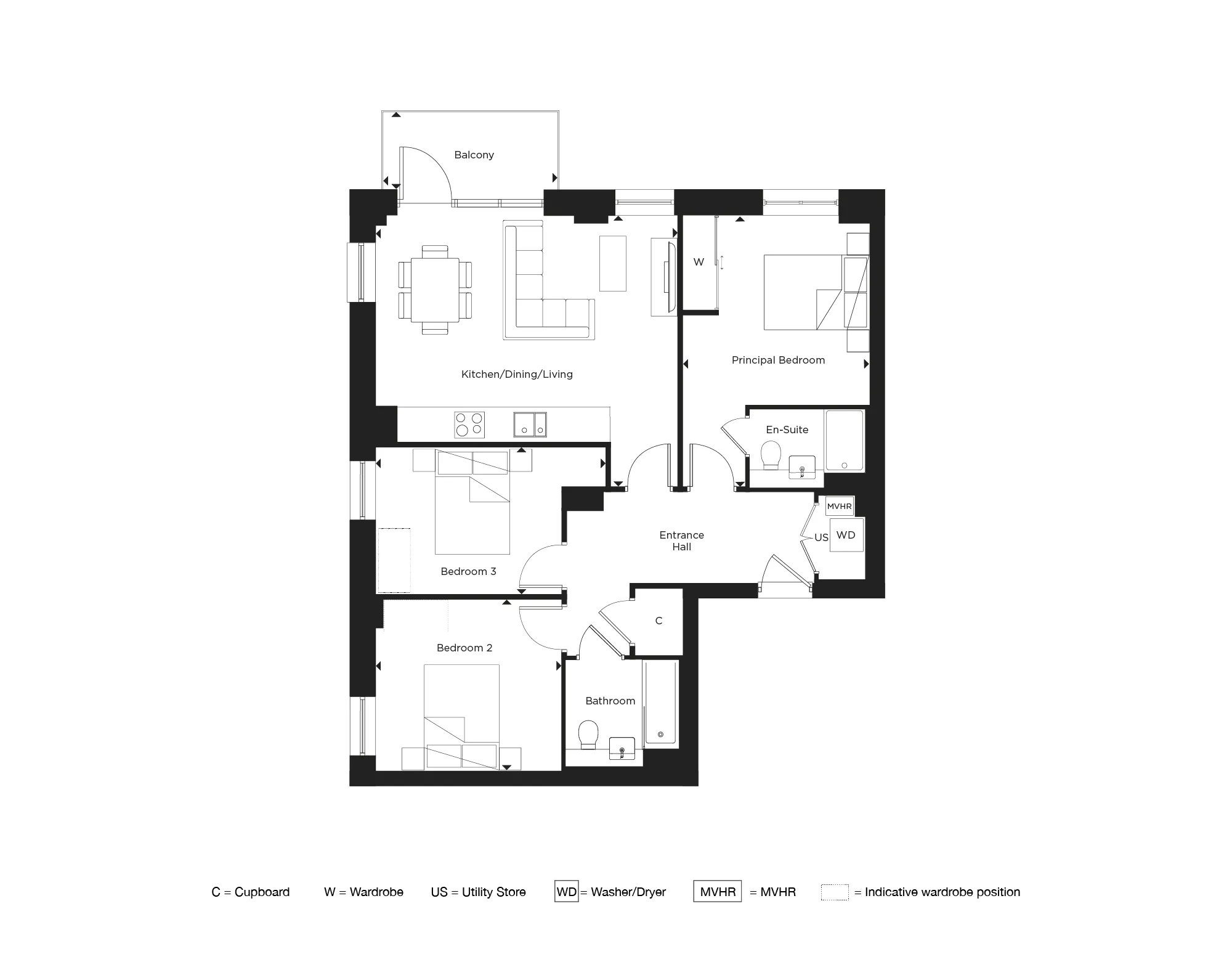 Maxima, Apartment 170 Floorplan