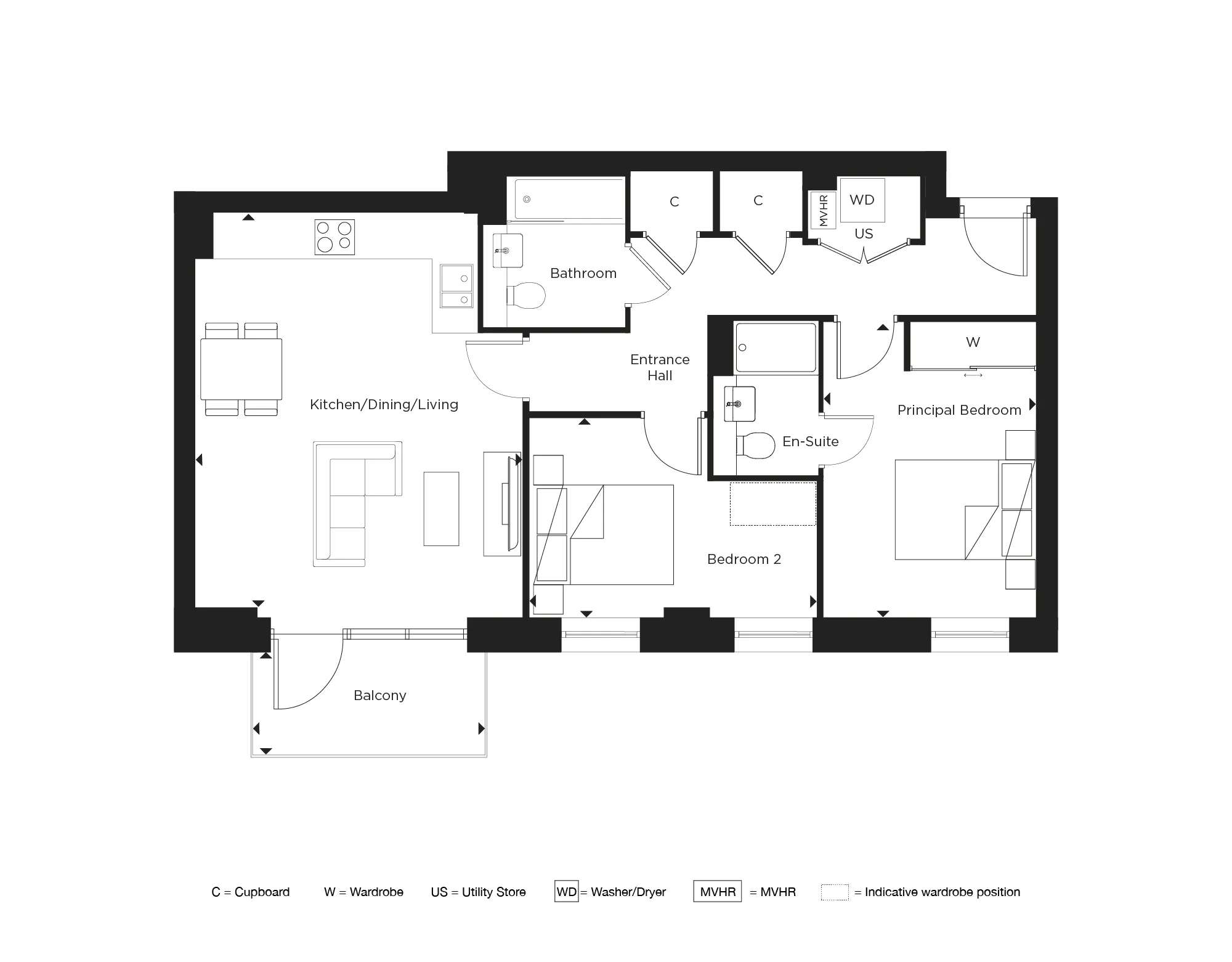 Maxima, Apartment 185 Floorplan