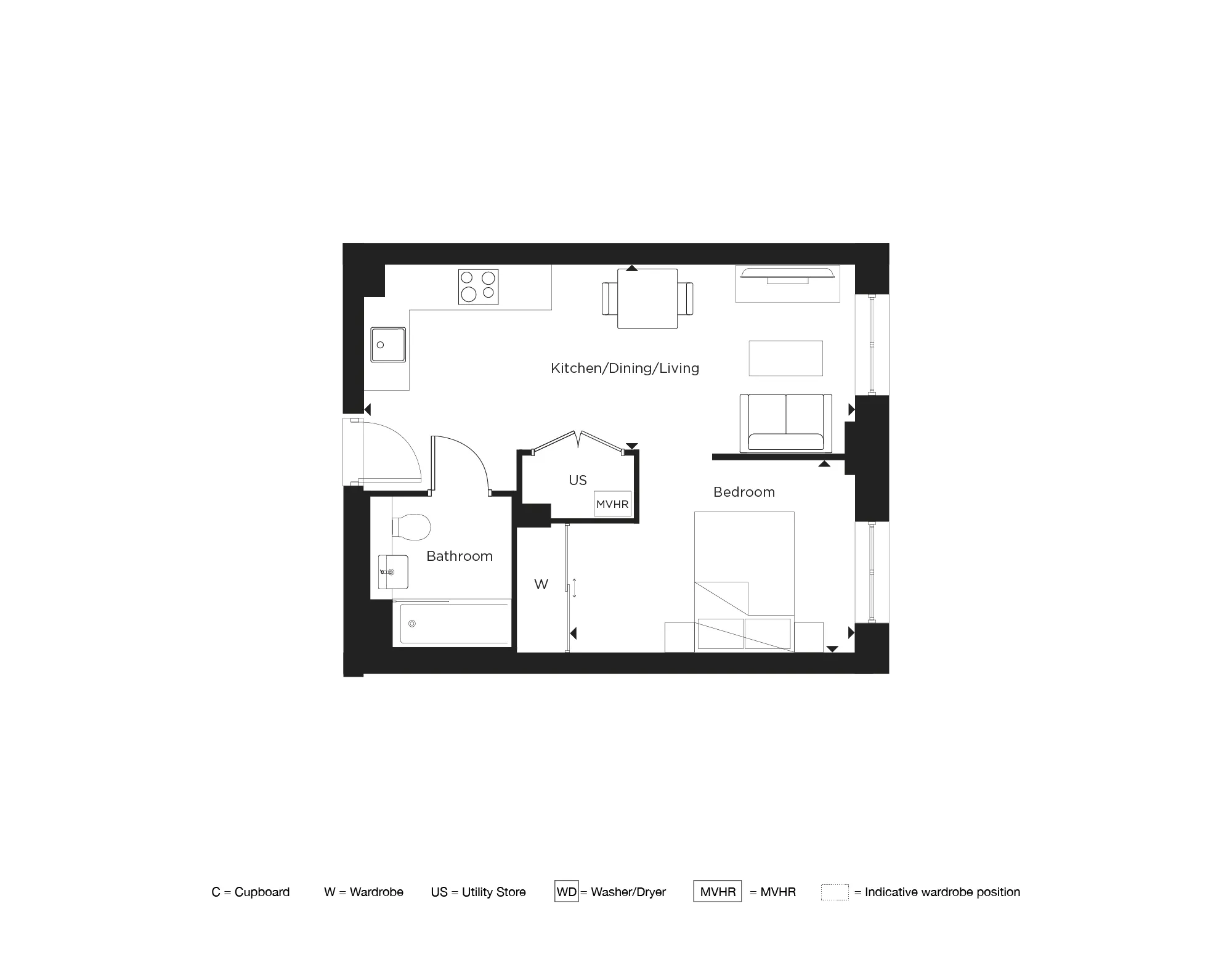 Maxima, Apartment 228 Floorplan