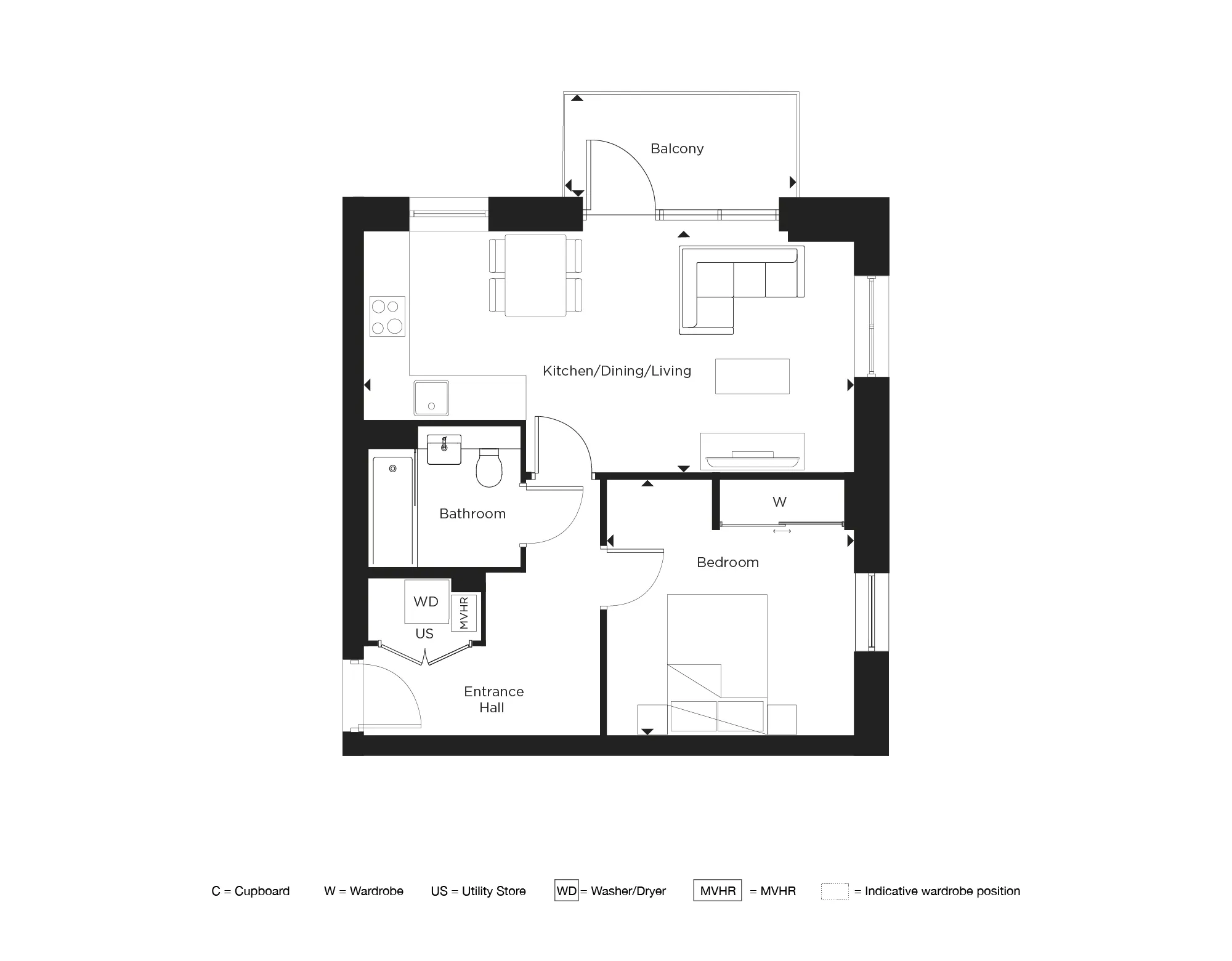 Maxima, Apartment 245 Floorplan
