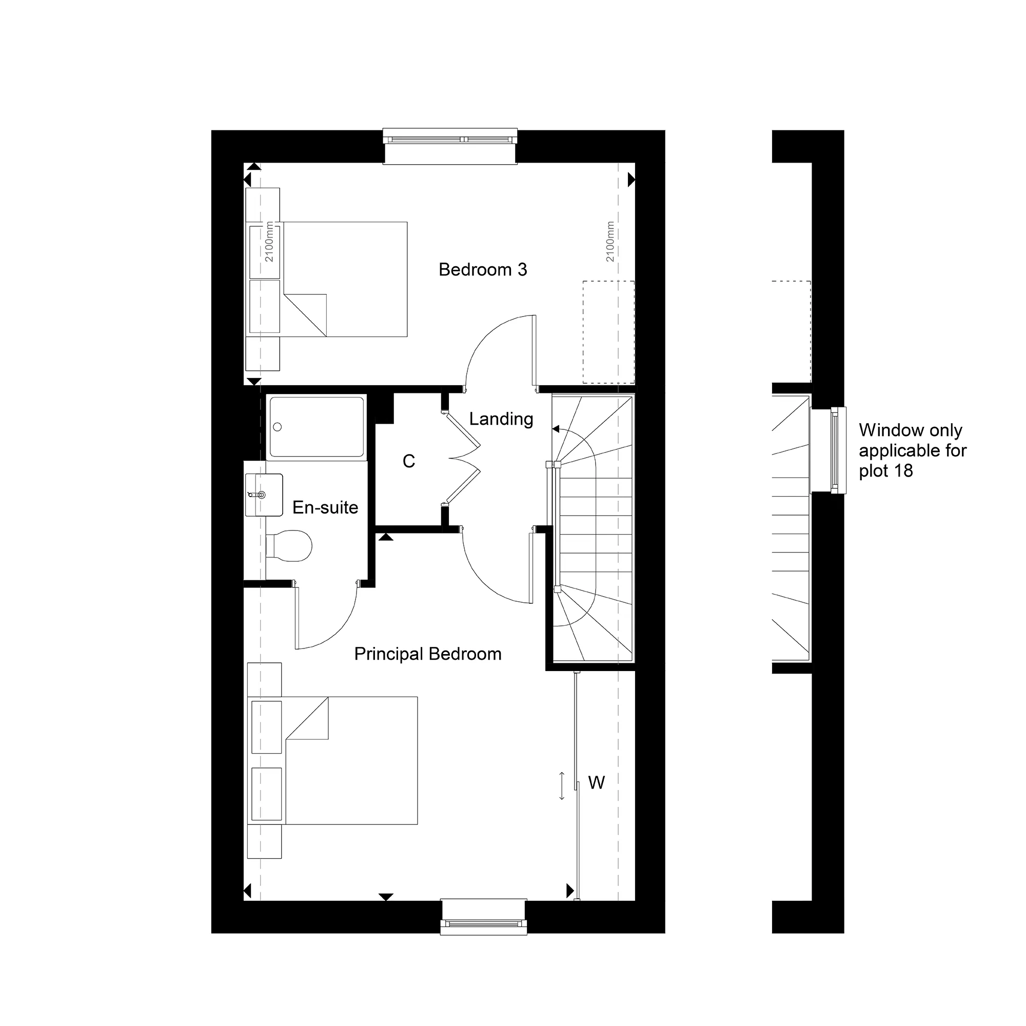 The Carlton, Second Floor