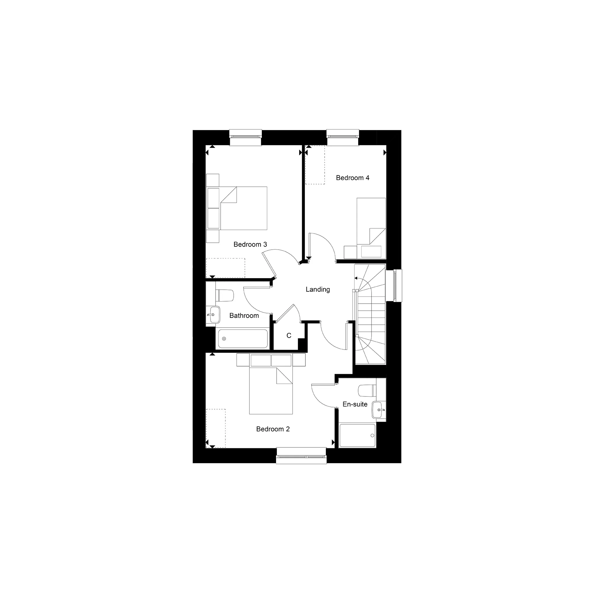 The Carlton, Number 3, Second Floor