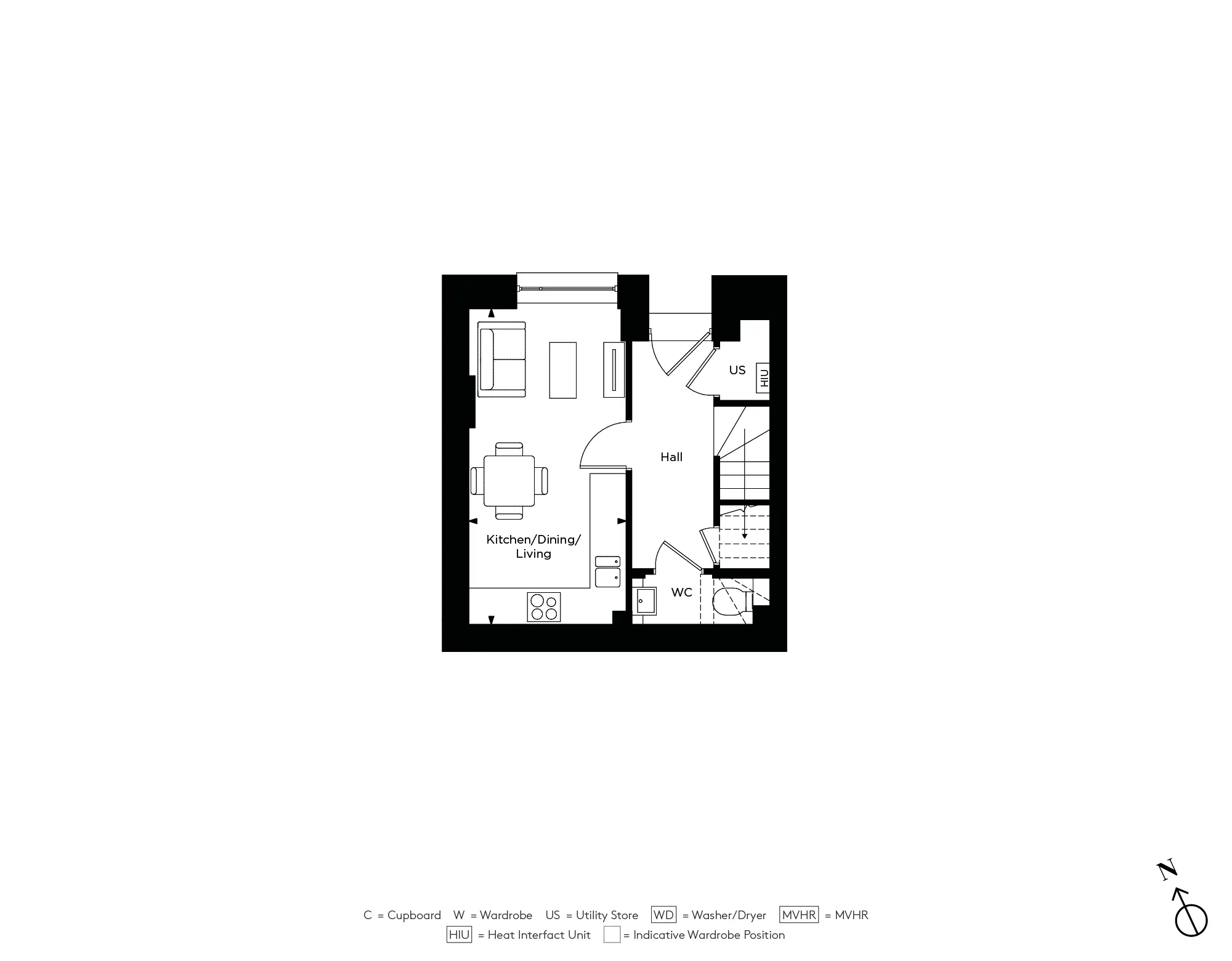 Forest View, Apartment F2.1 Lower Ground Floorplan