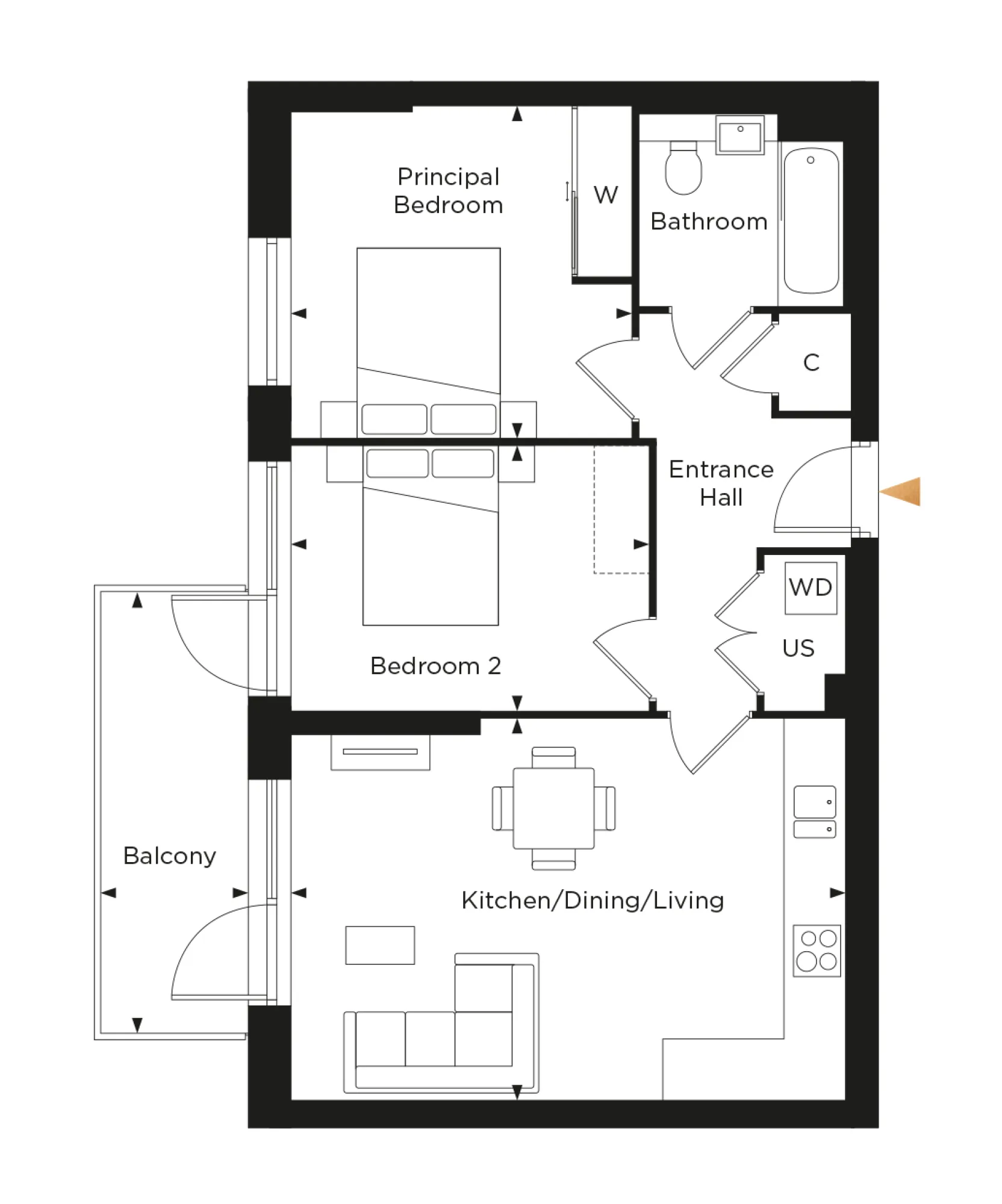 Starling House, Apartment 33 Floorplan