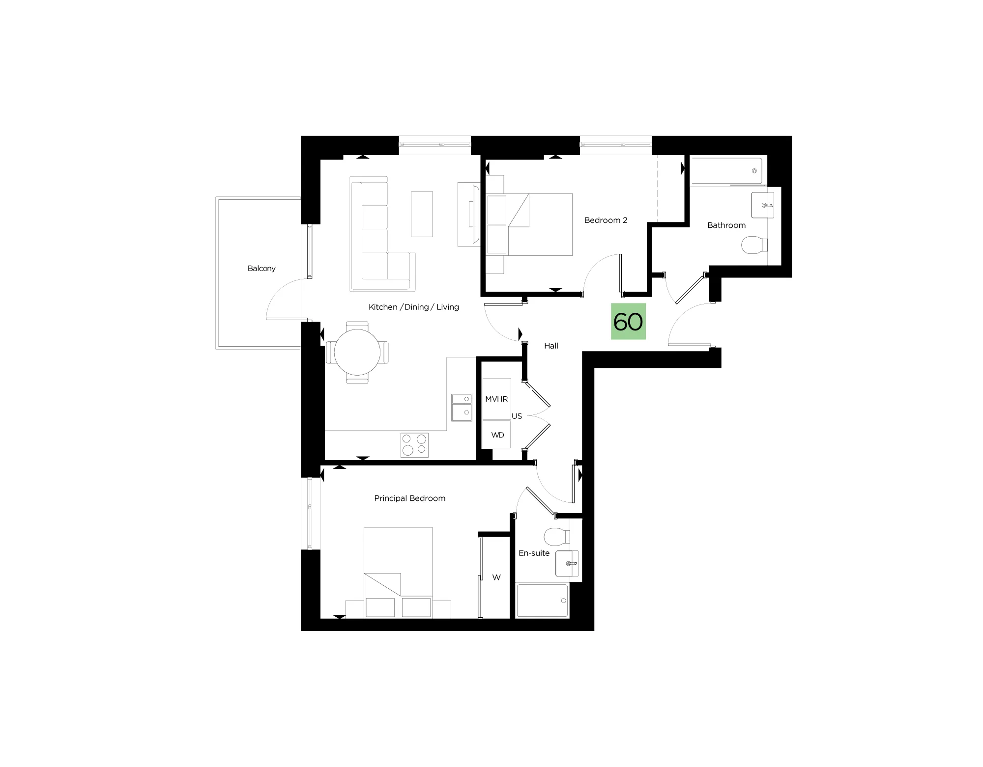 City Reach - Block E1, Ida Court - Third Floor - Plot 60.png