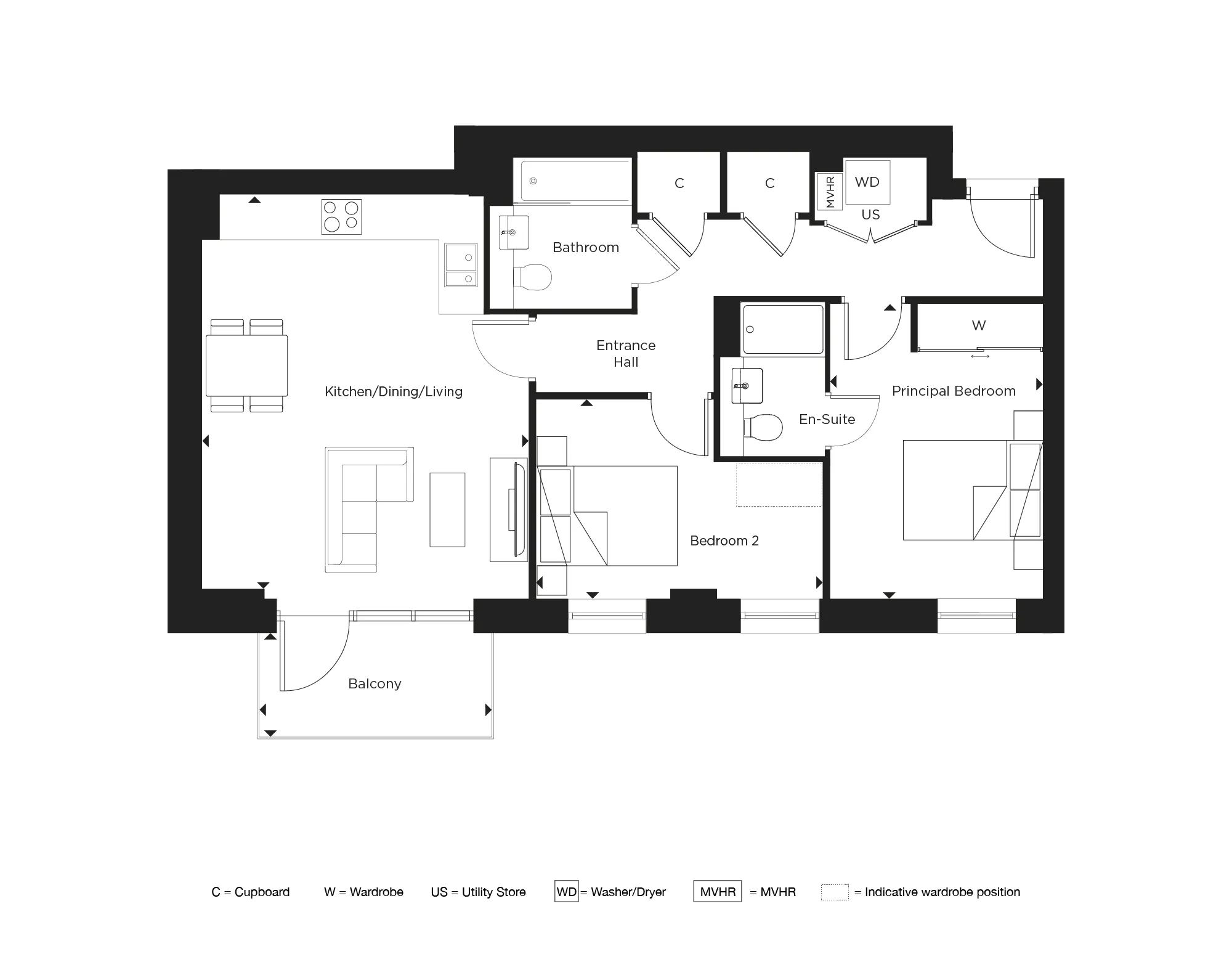 Maxima, Apartment 176 Floorplan