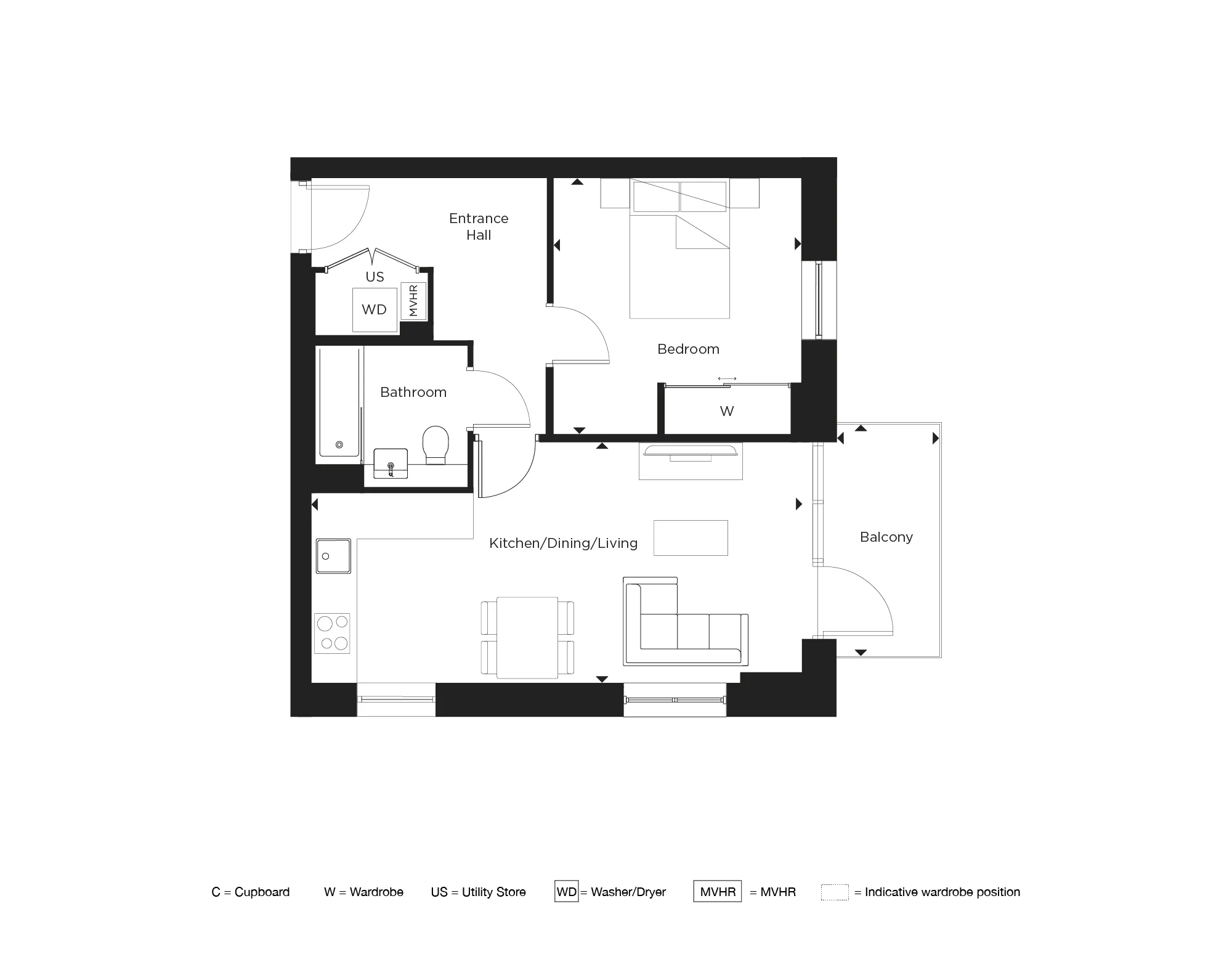 Maxima, Apartment 202 Floorplan
