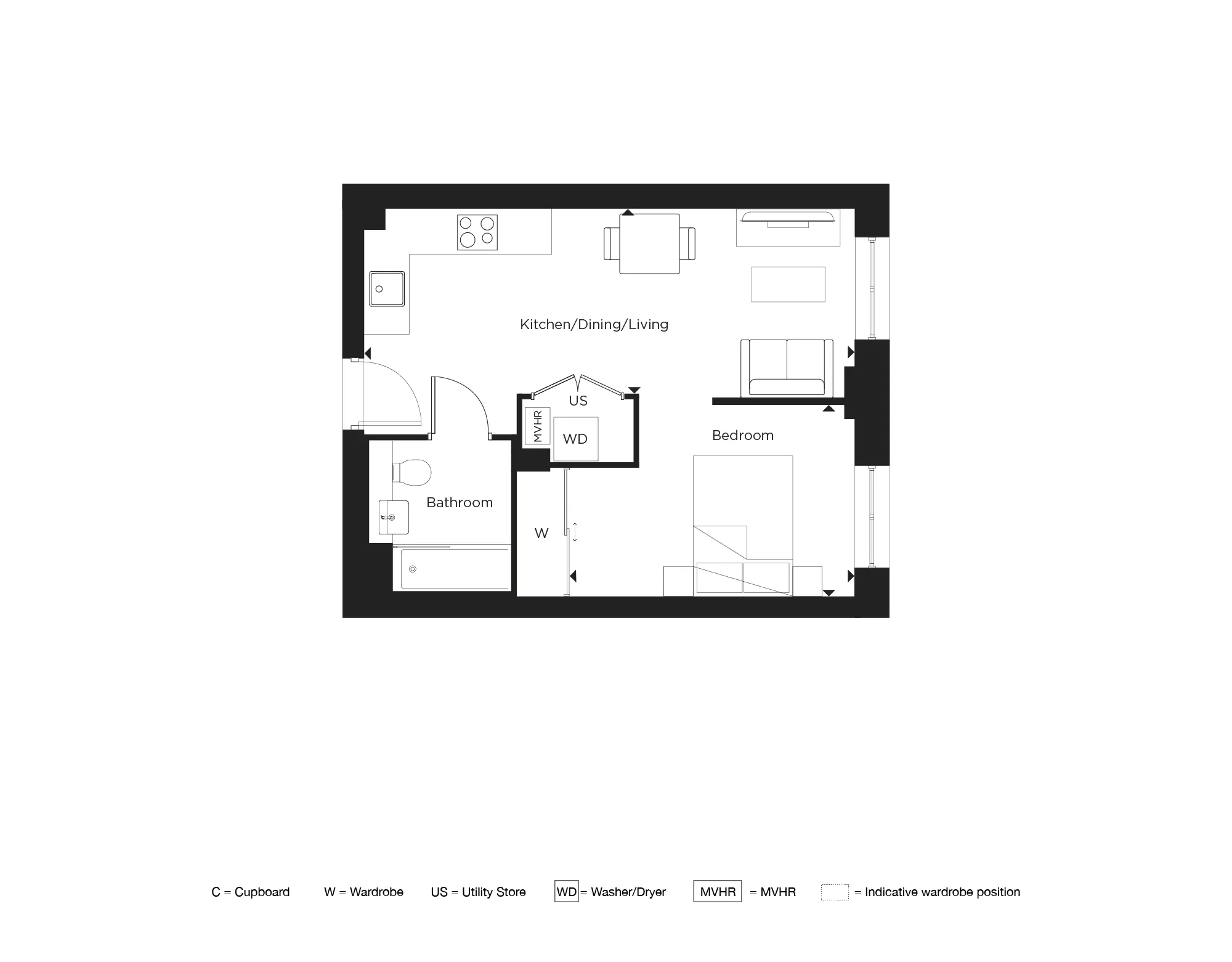 Maxima, Apartment 255 Floorplan