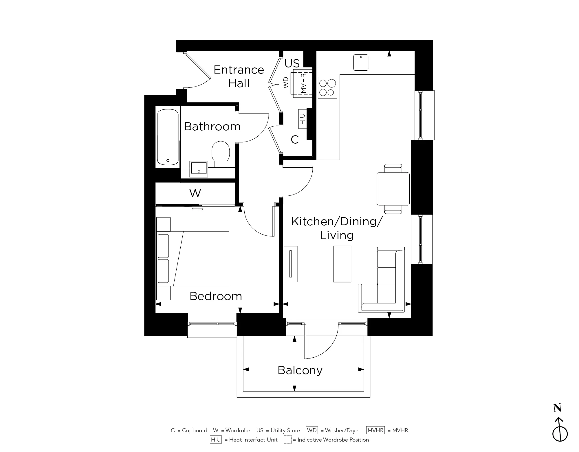 Forest View, Apartment F1.31 Floorplan