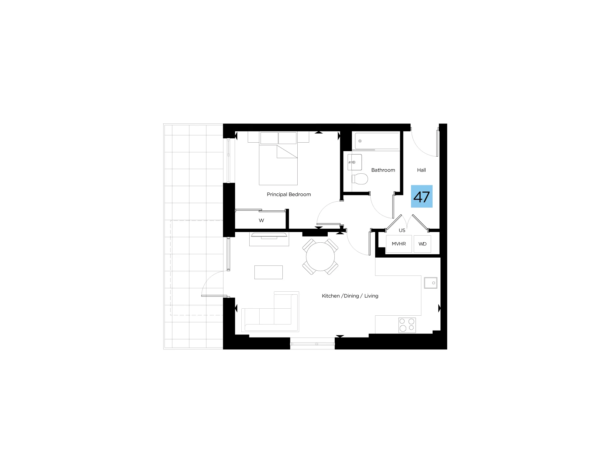 Ida Court, Number 47 Floorplan