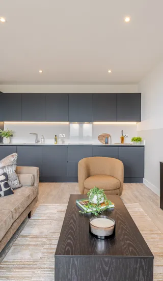 Dagenham Green, 2 bed show home, Living space
