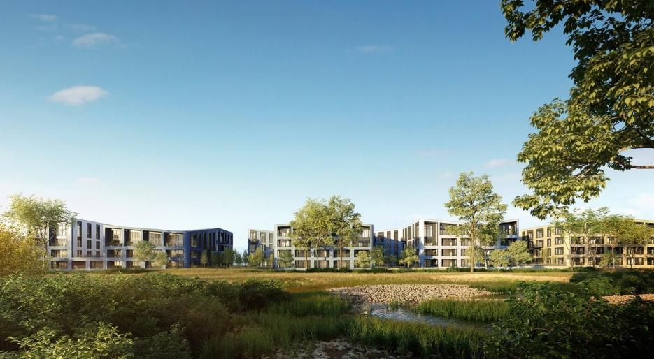 CGI of Buildings A, B & C at Rubicon