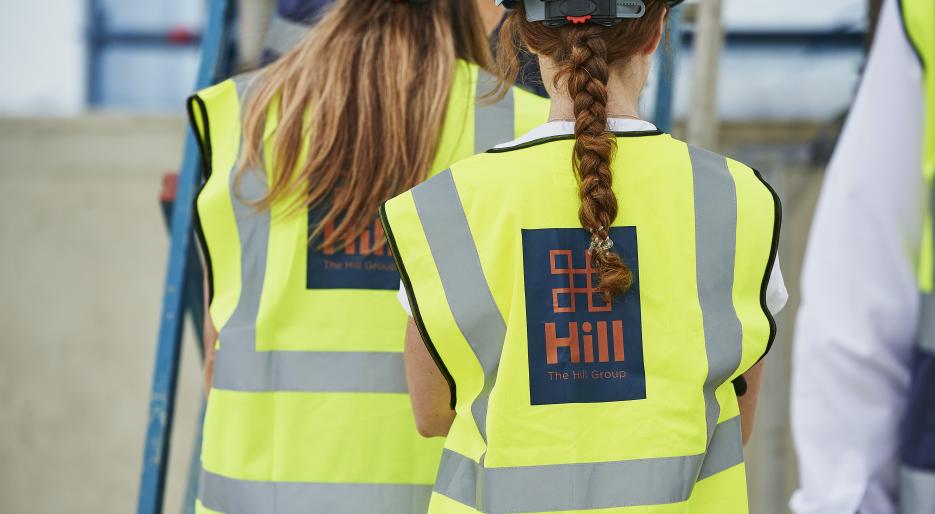 Woman wearing Hill PPE