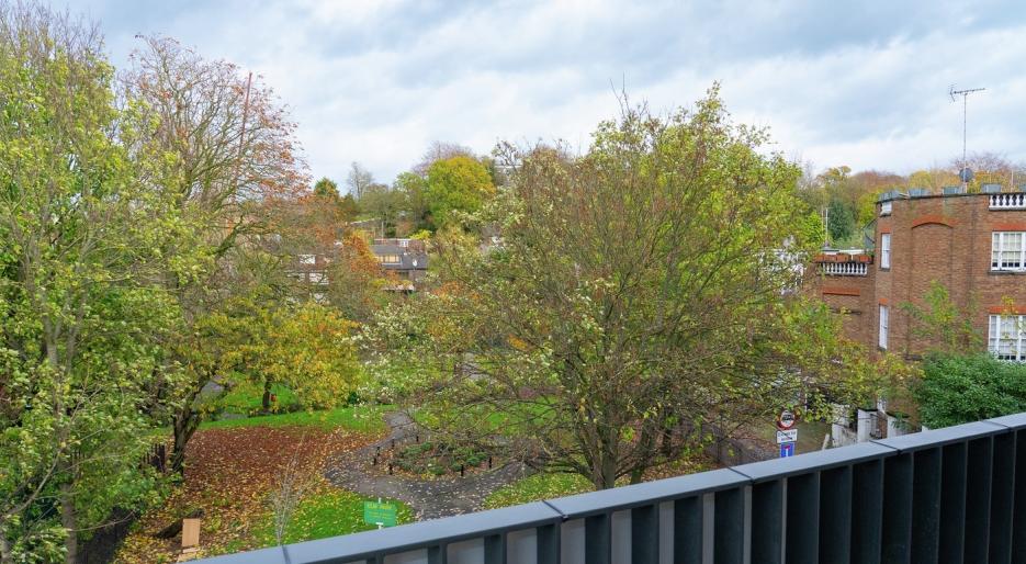 Private balcony with park views 