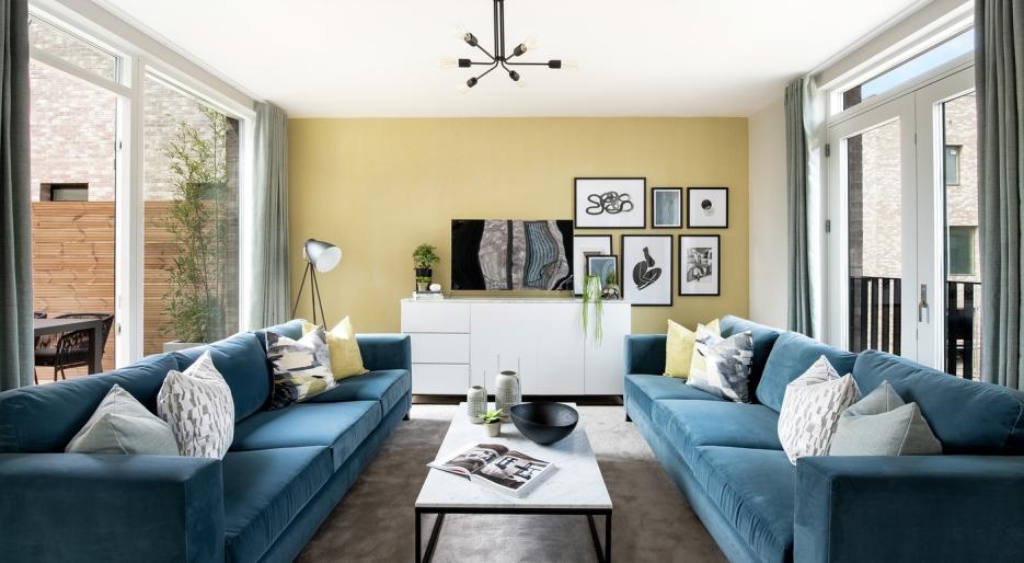 Milne Villa show home living room
