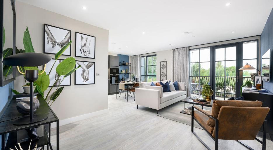 Two bedroom show home living room