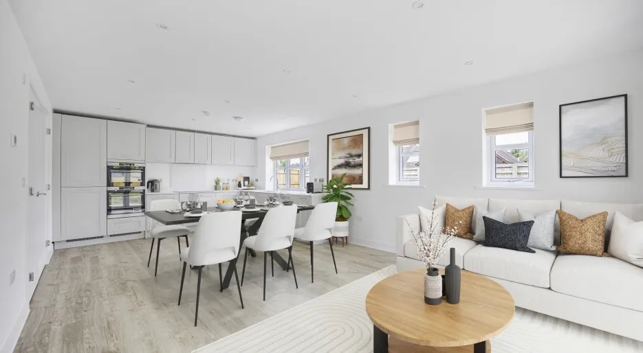 Elgrove Gardens Plot 2 Virtually Dressed Kitchen/Dining/Living