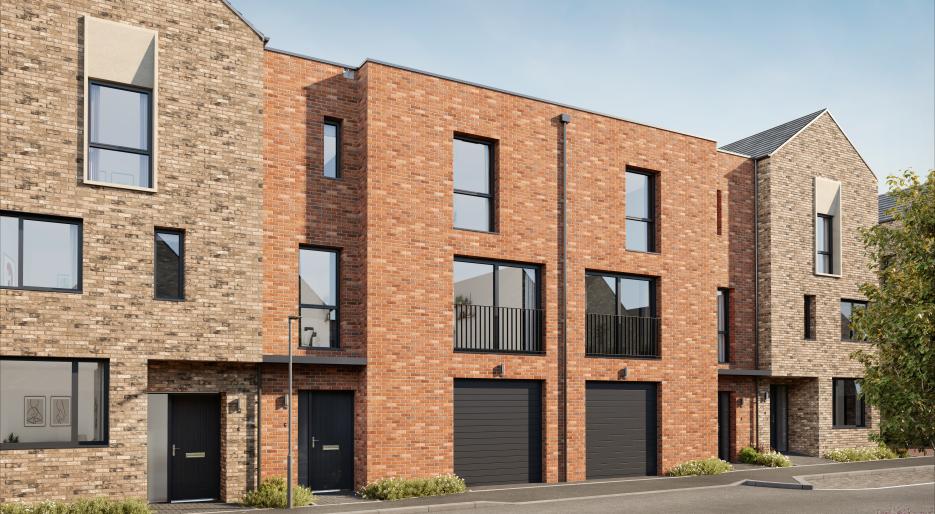 Canalside Quarter Plots 16-19 External CGI