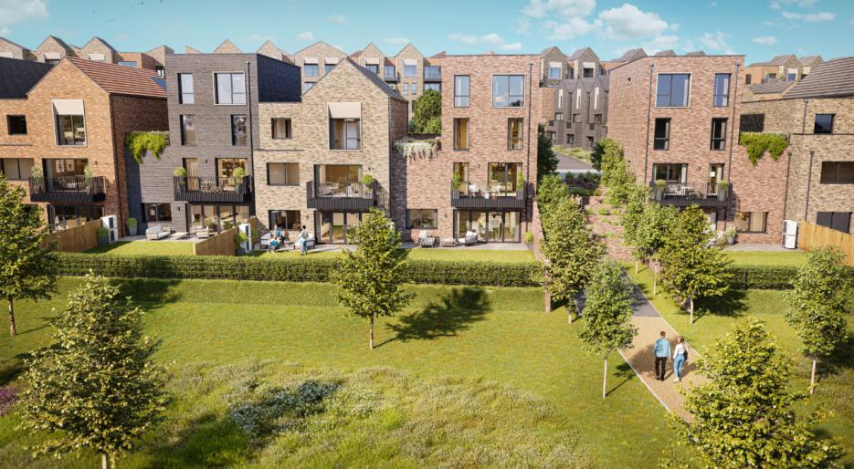 The Villas Daytime Rear CGI 
