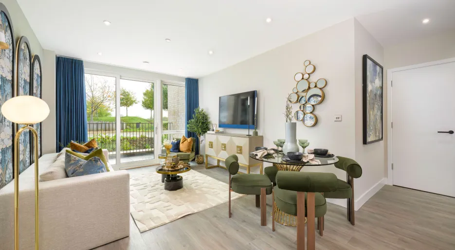 Icon Two Bedroom Show Apartment - Living Area 