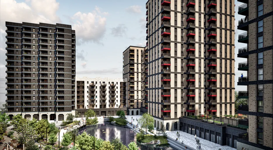 Dagenham Green market square