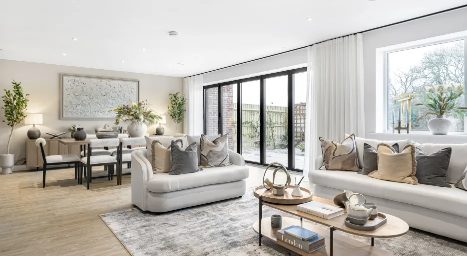 Plot 93 Canalside Quarter, Living Space and Dining Room