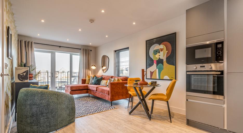 Plot A12 - Kitchen / Dining / Living - The Franklin Building