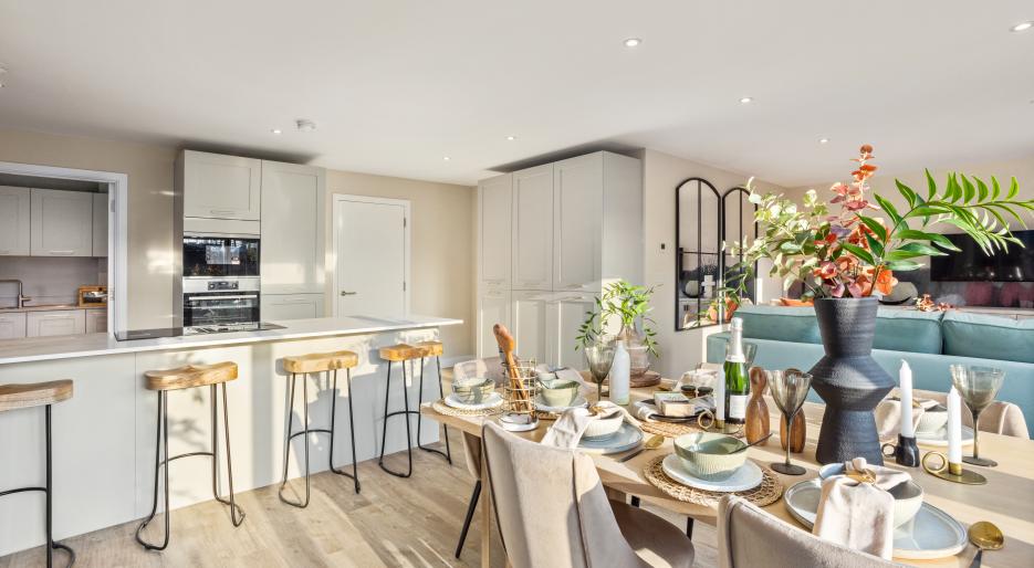Chesterford - Plot 23 - Open Plan Living, Dining and Kitchen Area 