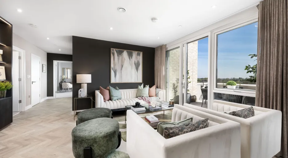 Penthouse Show Apartment Living Area 