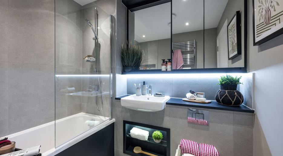 Plot 1 Show Home, Audley Green - Main Bathroom
