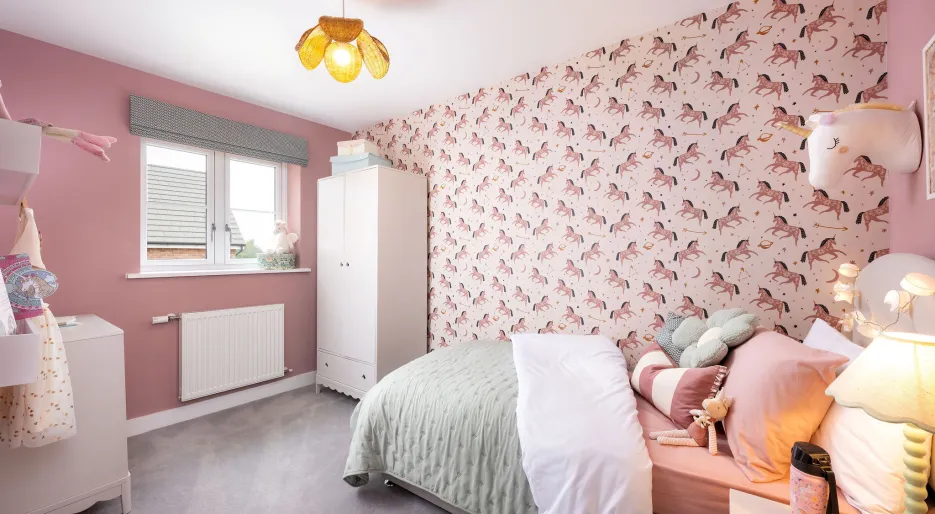 Girls Bedroom - The Foxglove, Number 1 Show Home 