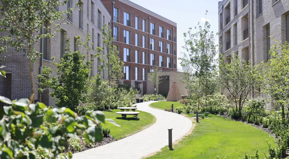 Residents Courtyard Garden at Fusion, Knights Park
