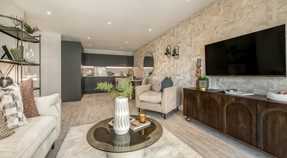 Wren Show Apartment Open Plan Living Room