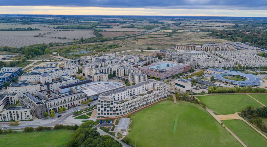 Drone shot of the Icon.