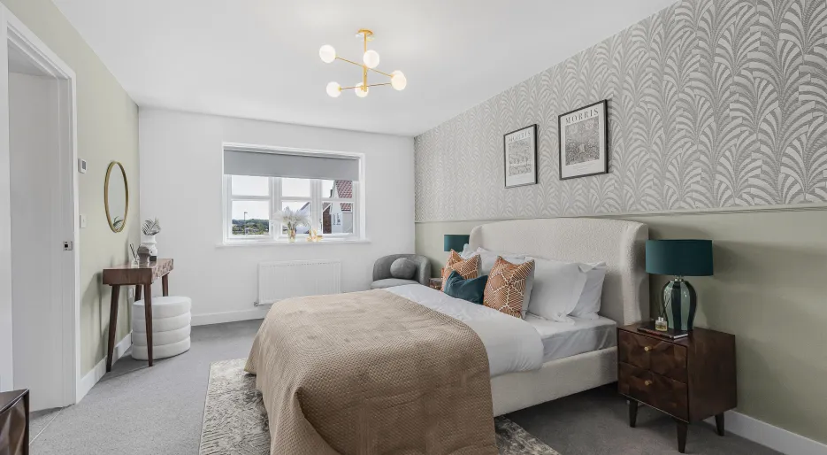 Chesterford Meadows, 4 bedroom show home, principal bedroom
