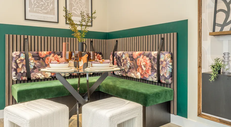 NGP, one bedroom apartment, dining area