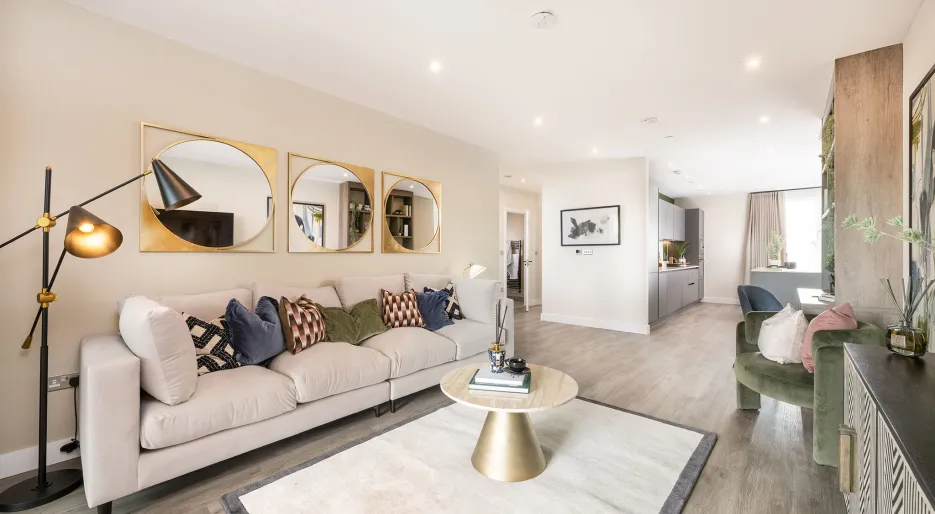 The Icon, 3 bedroom show home, living room