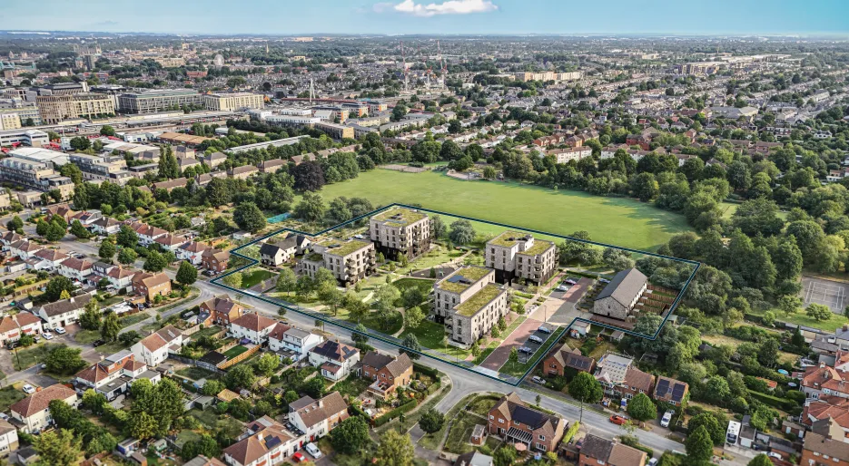 City Reach - Aerial Drone CGI - Outline